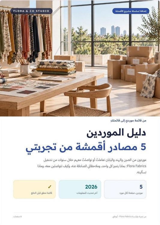 غلاف دليل الموردين